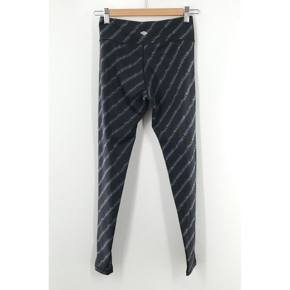 Inner Spirit‎ Women's Black Stripped Leggings Size XS - Picture 2 of 4